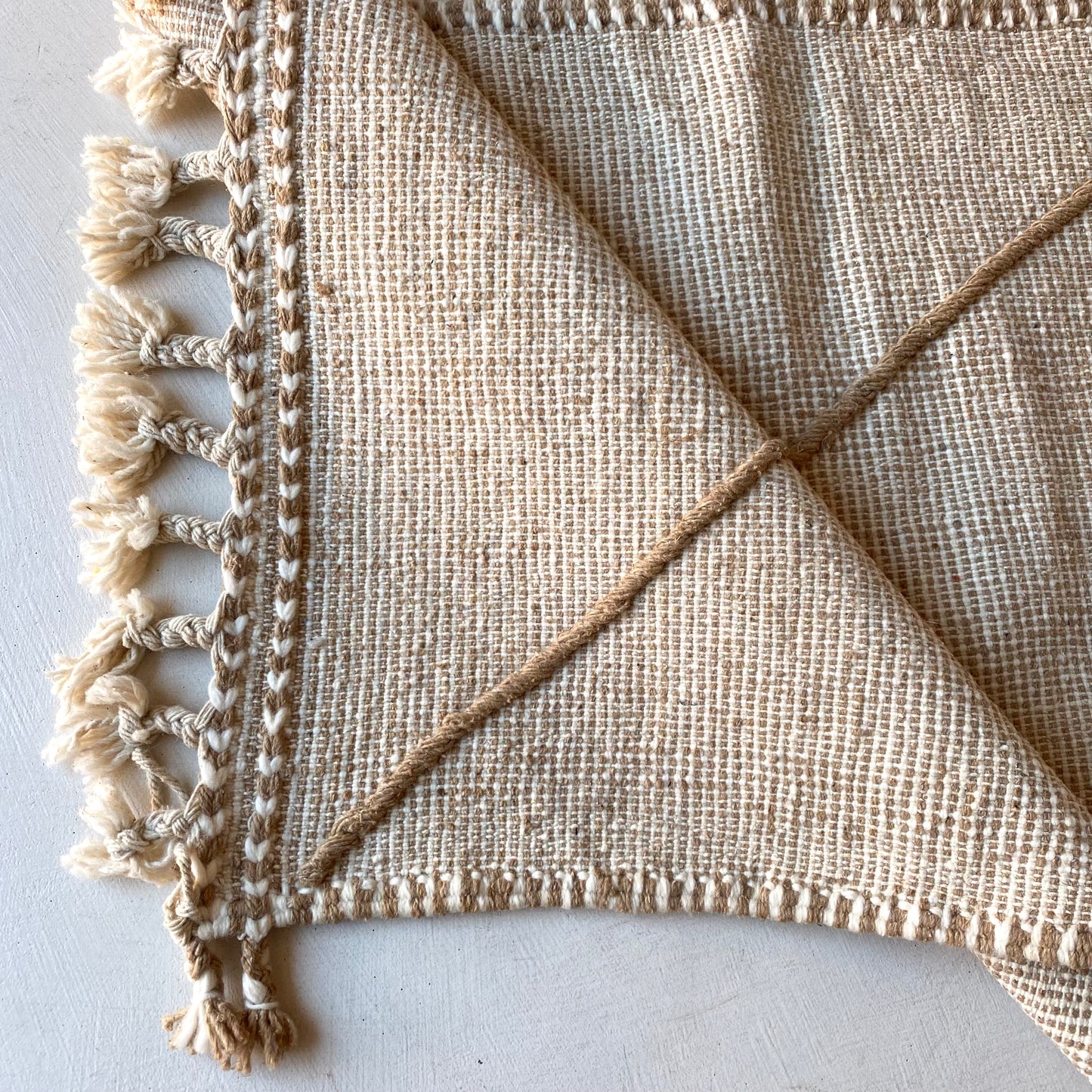 Tapis berbère couloir n°3236 - Trace - 252 x 79 cm