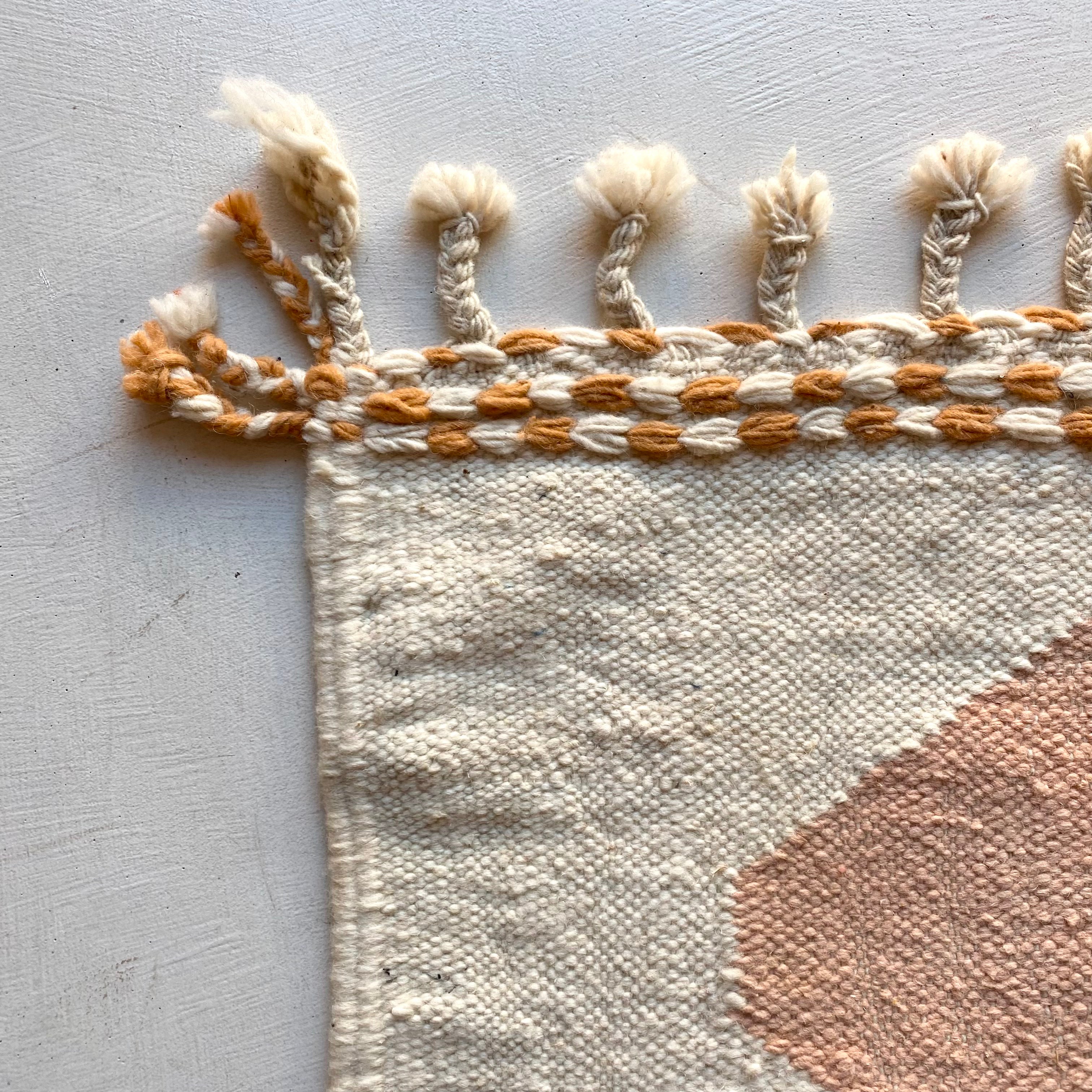 Tapis berbère Kilim n°3231 - Chalk - 158 x 98 cm