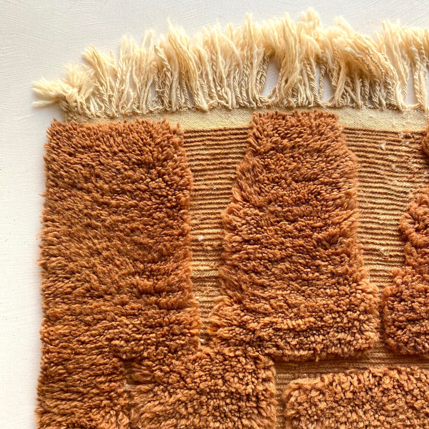 Tapis berbère Béni Ouarrain n° 3251 - Bison - 242 x 149 cm