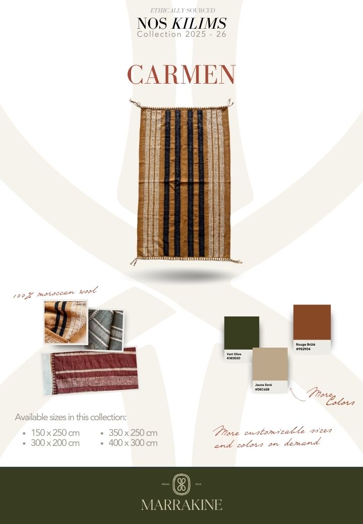 Kilim CARMEN - Offre personnalisable