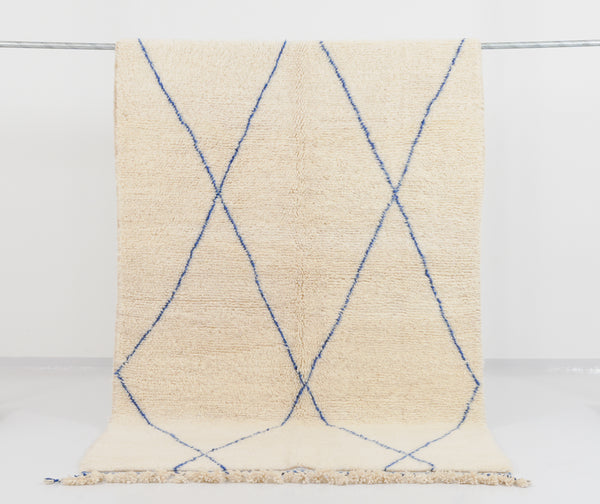 Berber rug Beni Ouarain n°2421 - Majorelle - 255 x 153 cm