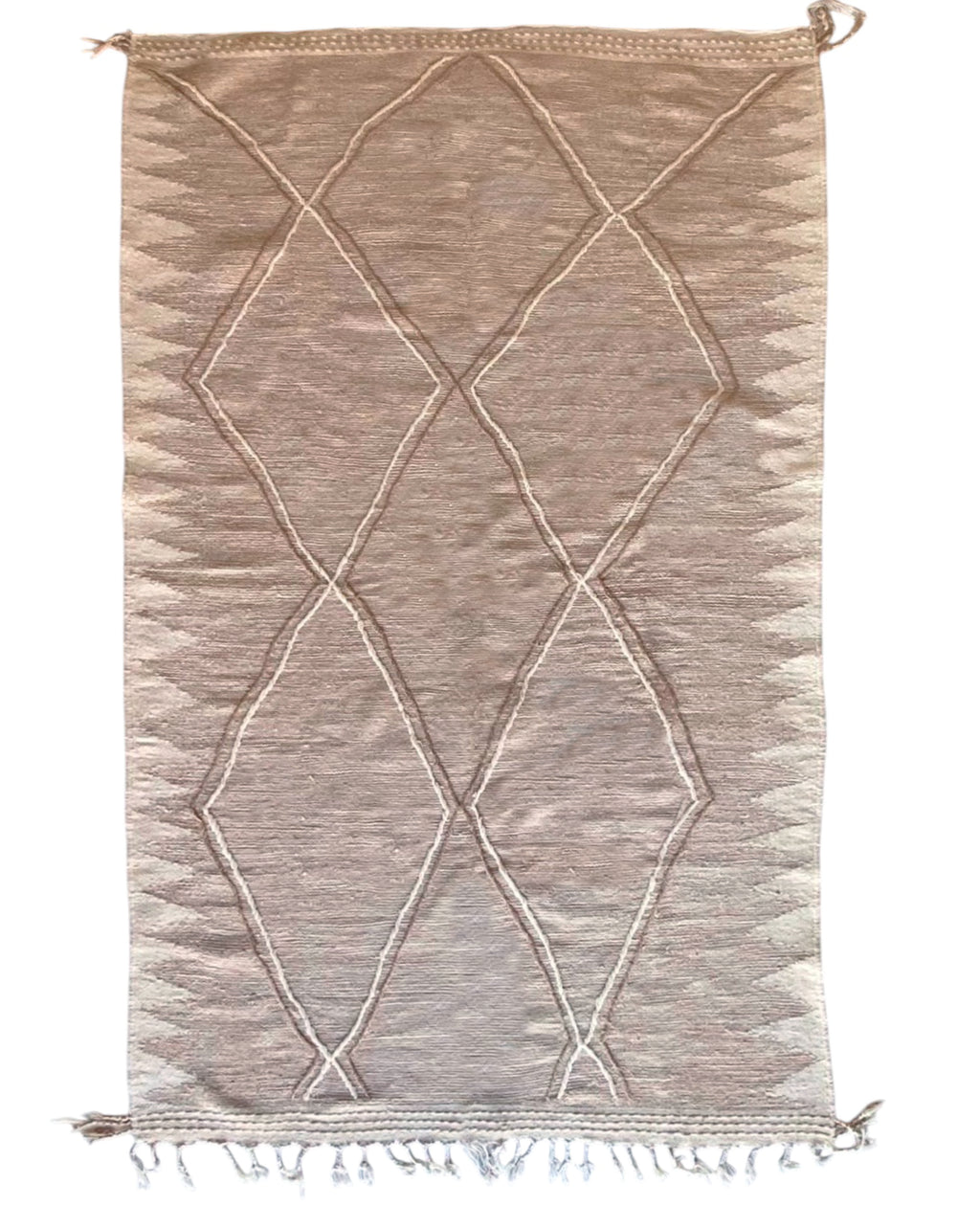 Tapis berbère Kilim n°3299 - Nature - 300 x 183 cm