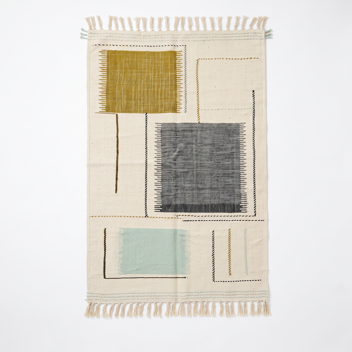Tapis berbère Kilim n°3361 - Cadre - 240 x 152 cm