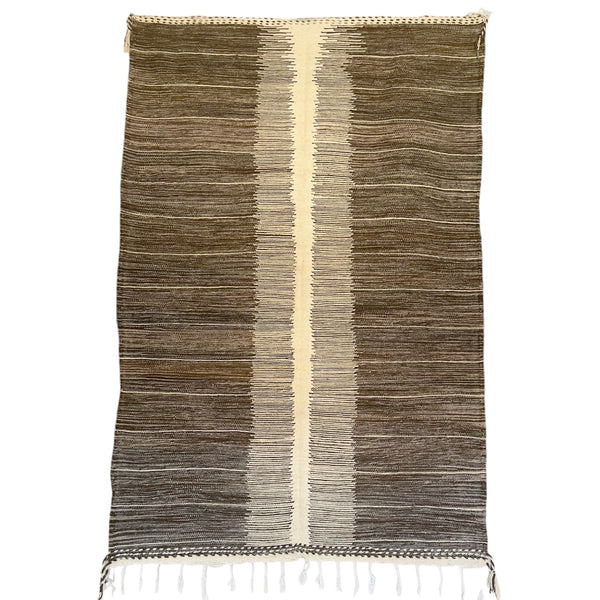 Tapis berbère Kilim n°2846 - Cappuccino - 308 x 207 cm