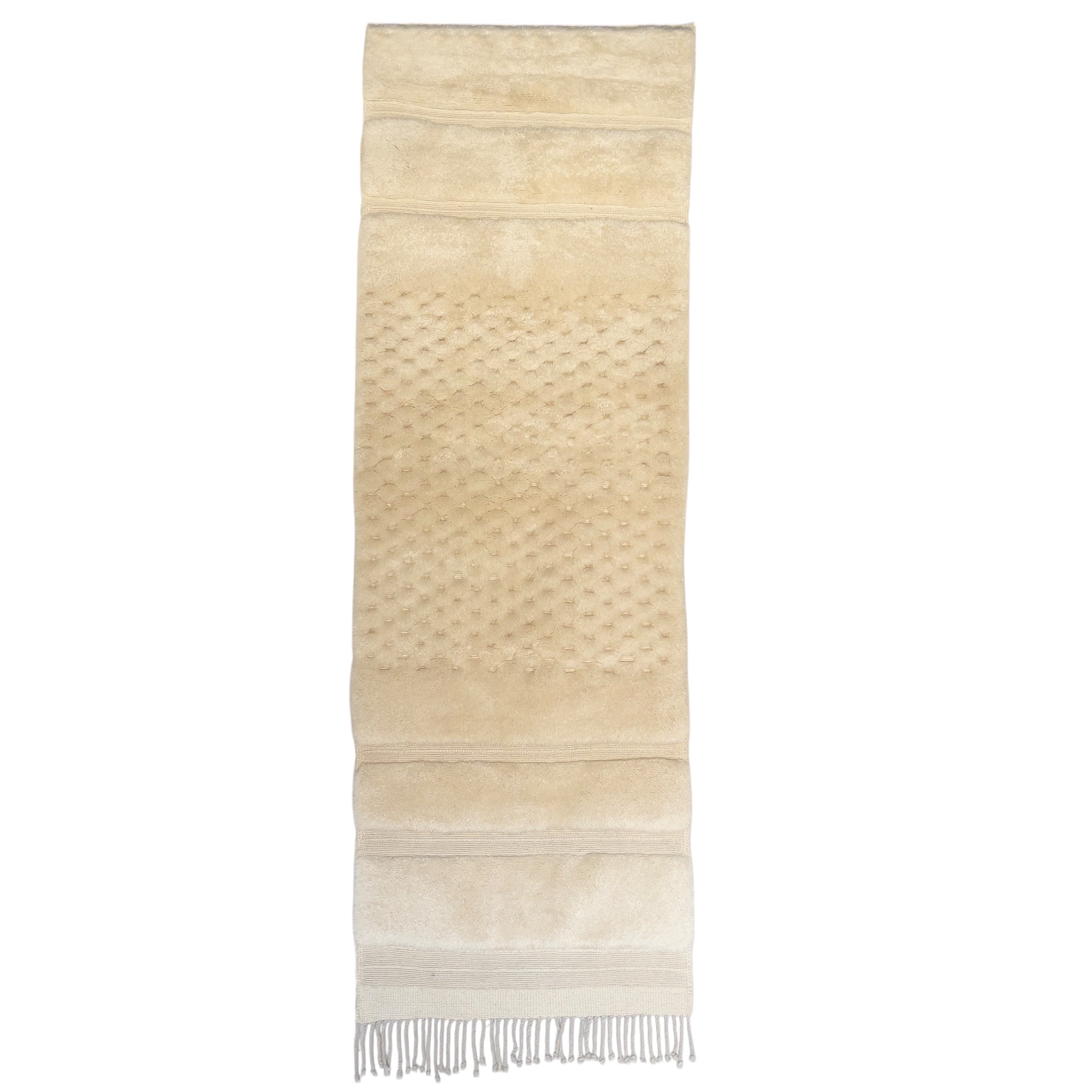 Tapis berbère couloir n°2919 - Nuage - 303 x 98 cm