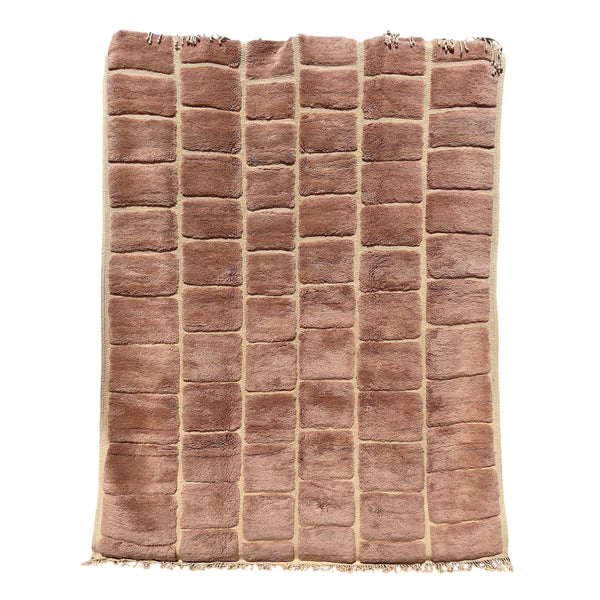 Tapis berbère Mrirt n°2938 - Aubergine - 333 x 249 cm