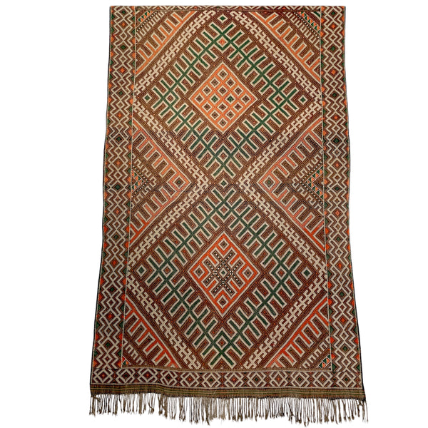 Tapis berbère Kilim n°2034 - Caramel - 225 x 133 cm