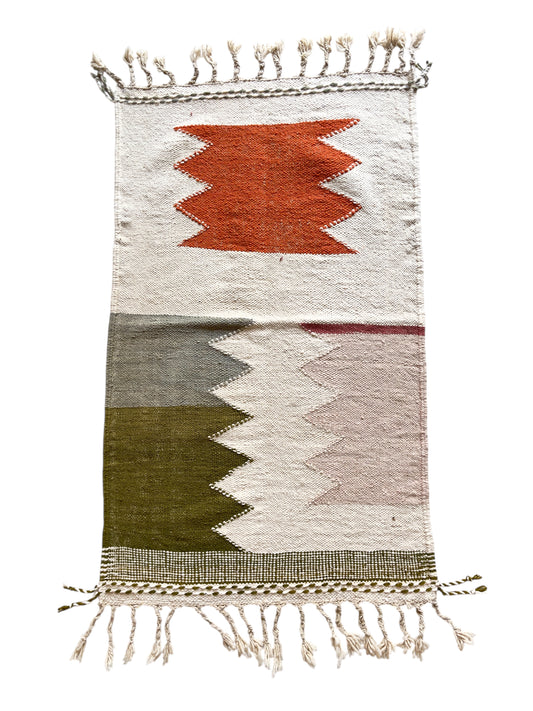 Tapis berbère Kilim n°3178 - Rubi - 165 x 100 cm