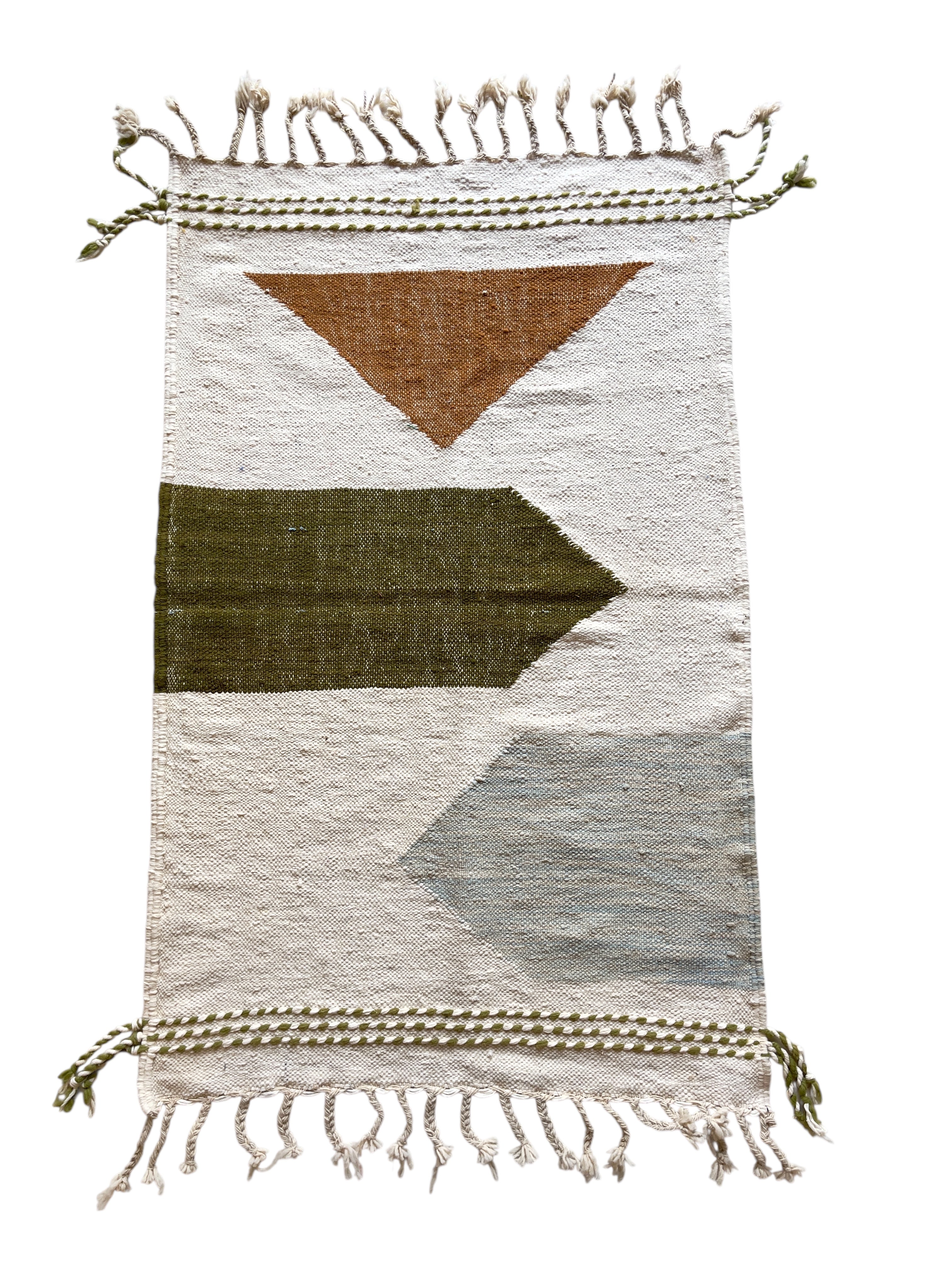 Tapis berbère Kilim n°3175 - Splash - 165 x 104 cm