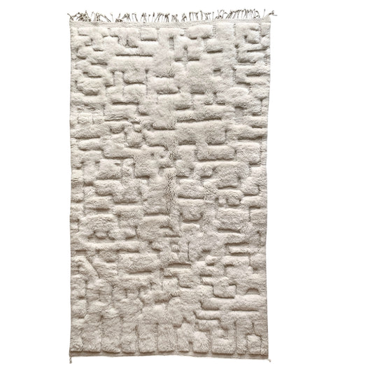Tapis berbère Mrirt n°3181 - Cloud - 251 x 151 cm