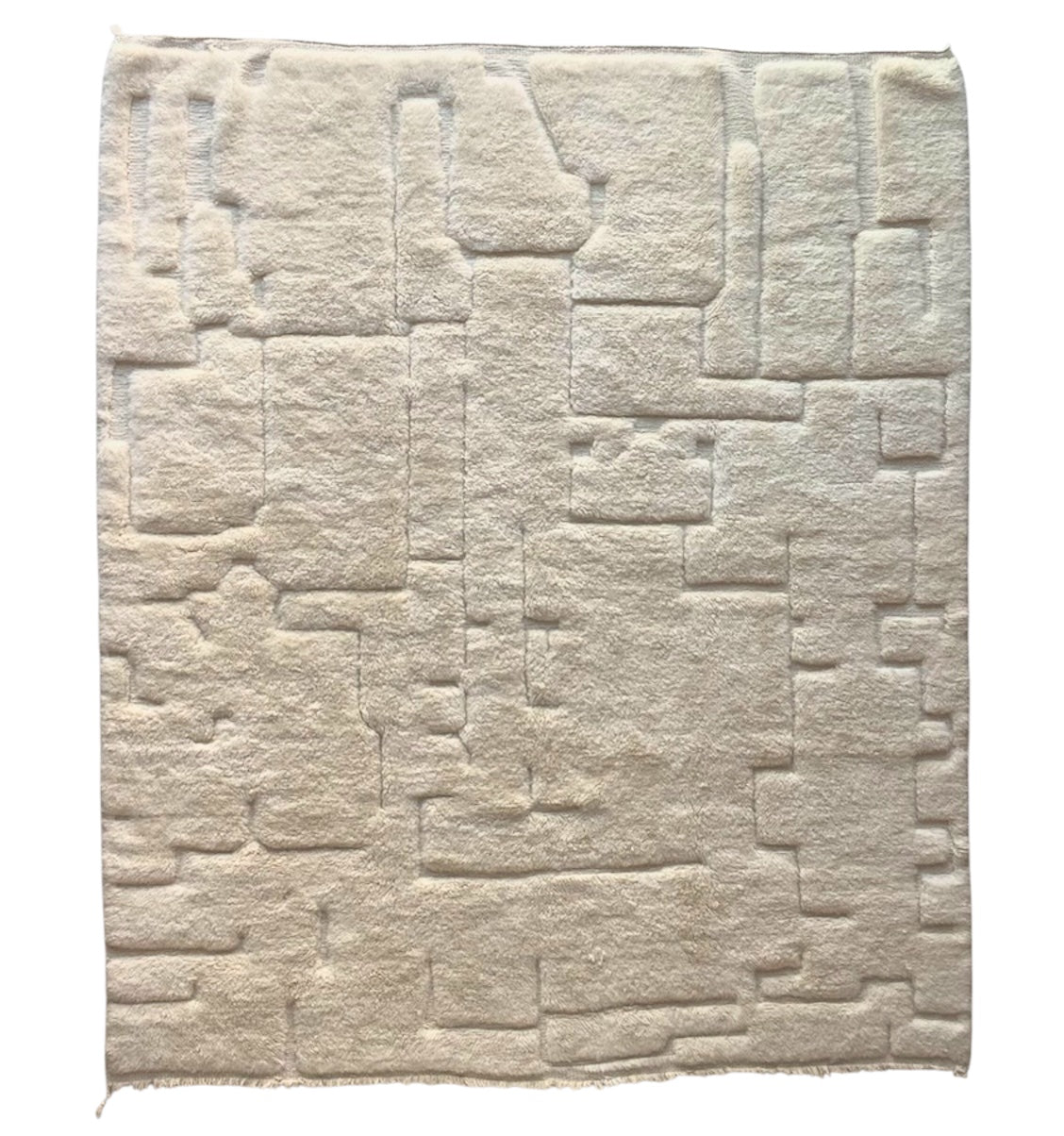 Tapis berbère Mrirt n°3200 - Blanca - 300 x 255 cm