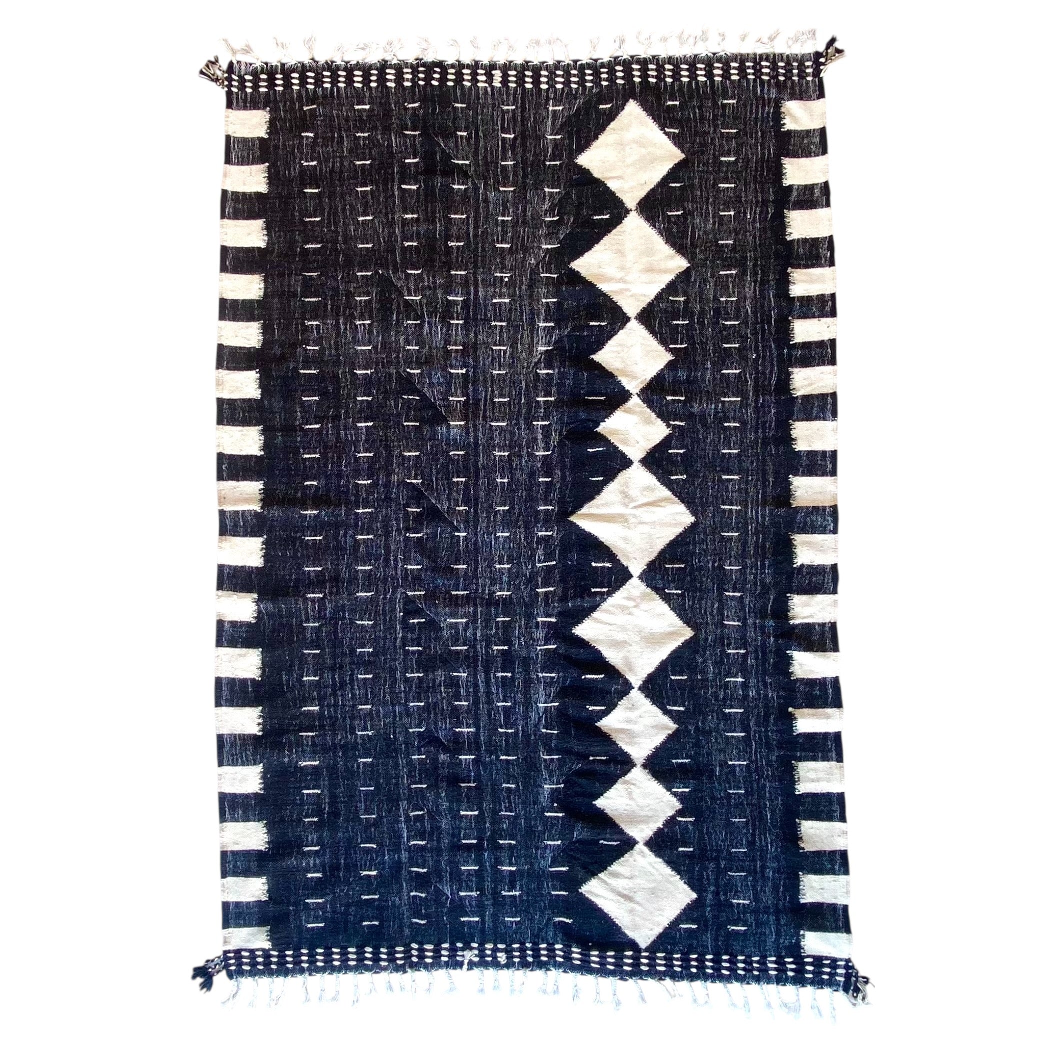 Tapis berbère Kilim n°3061 - Nuit - 304 x 209 cm