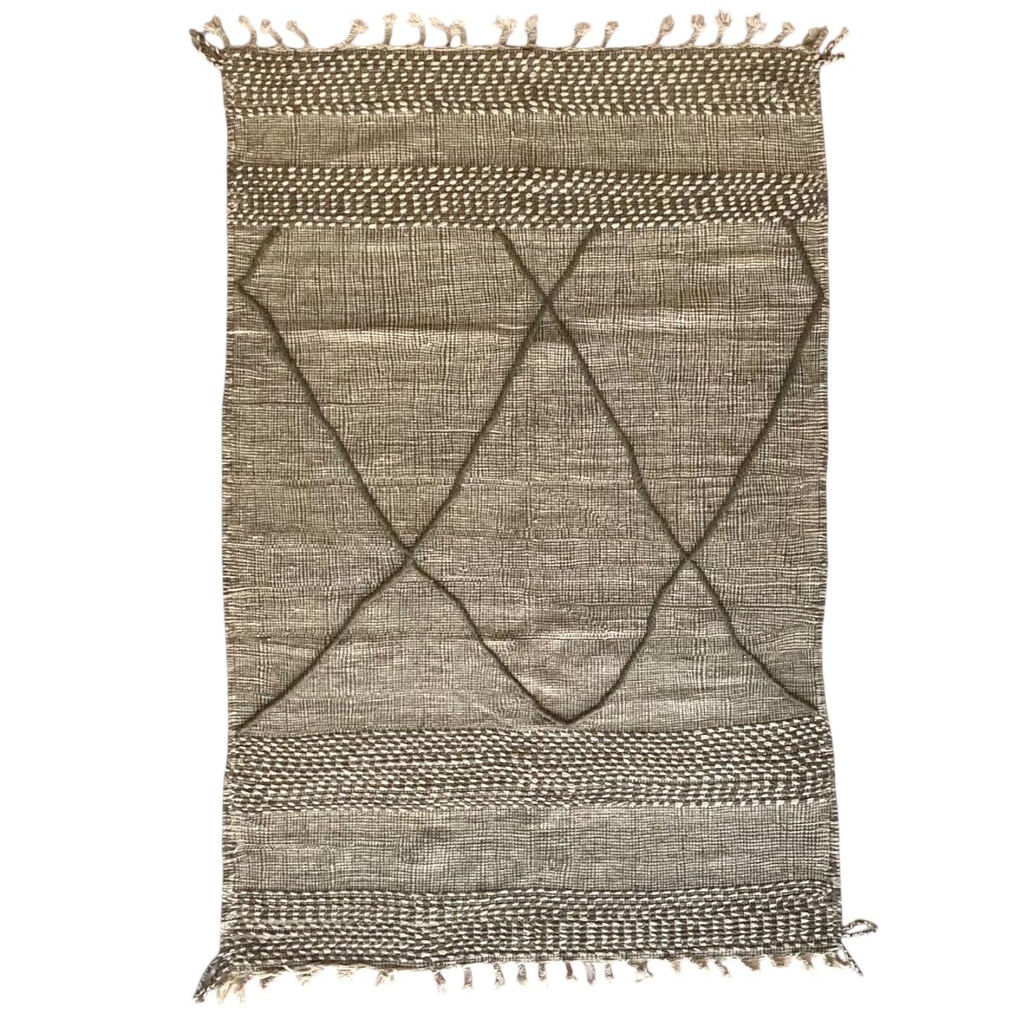 Tapis berbère Zanafi n°3154 - Tribu - 242 x 160 cm