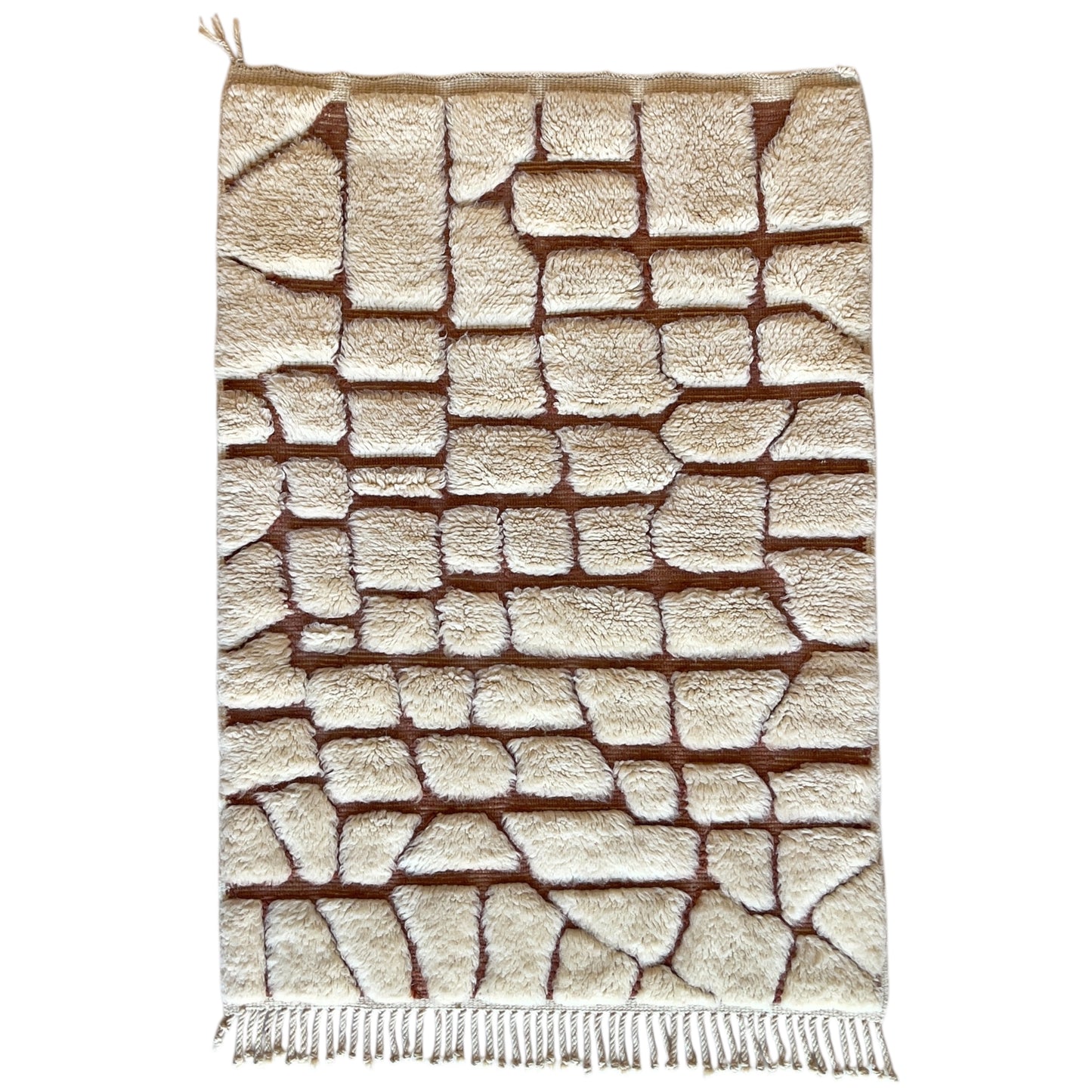 Tapis berbère Mrirt n°3123 - Kssar - 155 x 110 cm