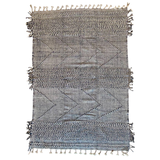 Tapis berbère Zanafi n°2703 - Pétrole - 299 x 201 cm