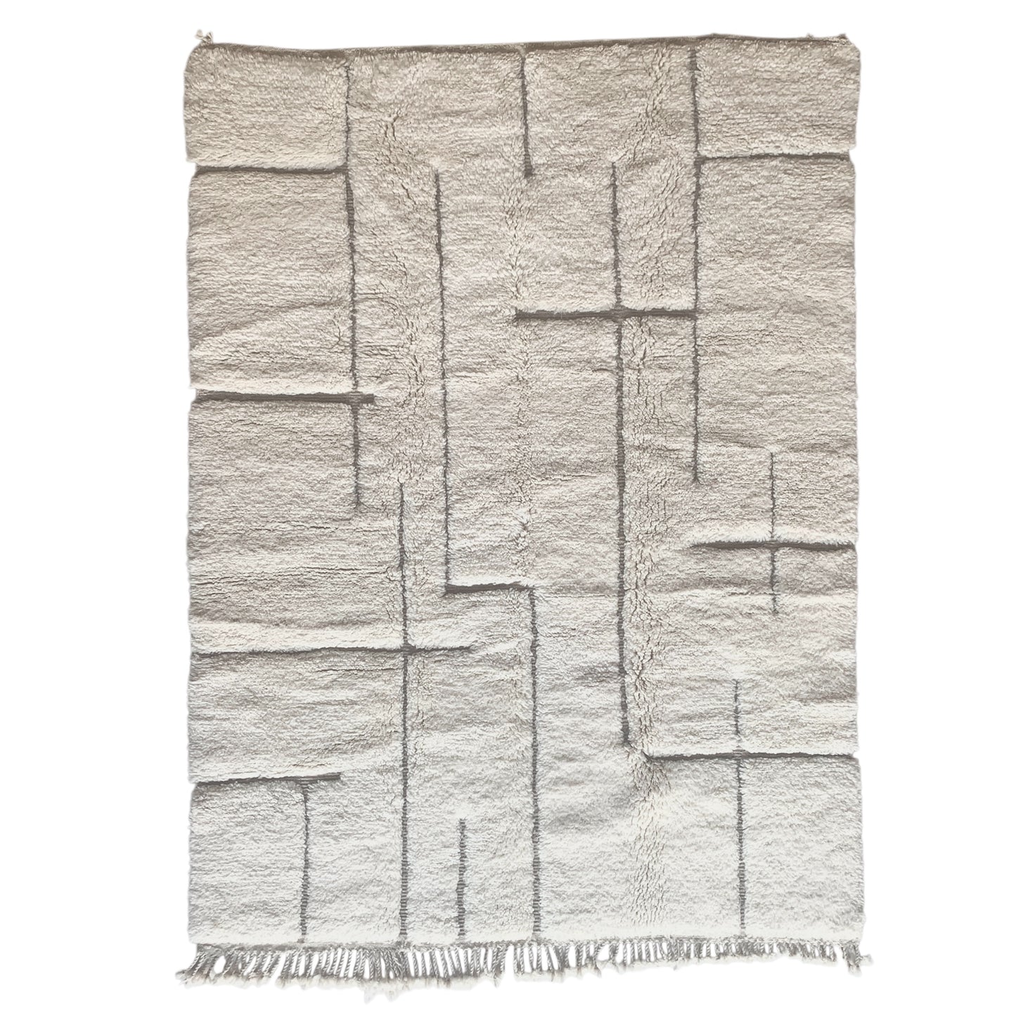 Tapis berbère Beni Ouarain n°3213 - Labyrinth P.M - 232 x 170 cm