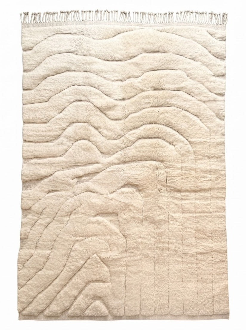 Tapis berbère Mrirt n°3386 - Chantilly - 355 x 255 cm