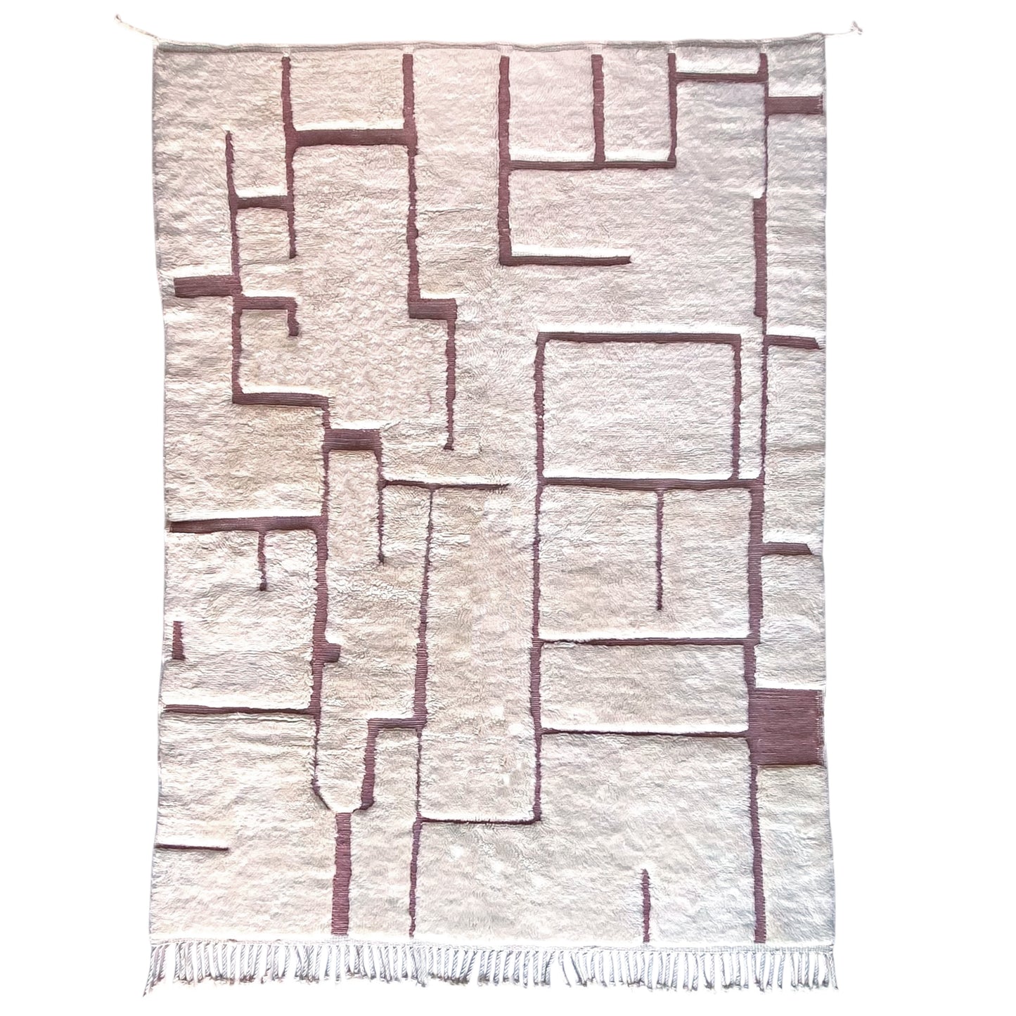 Tapis berbère Mrirt n°3126 - Rusty - 290 x 212 cm