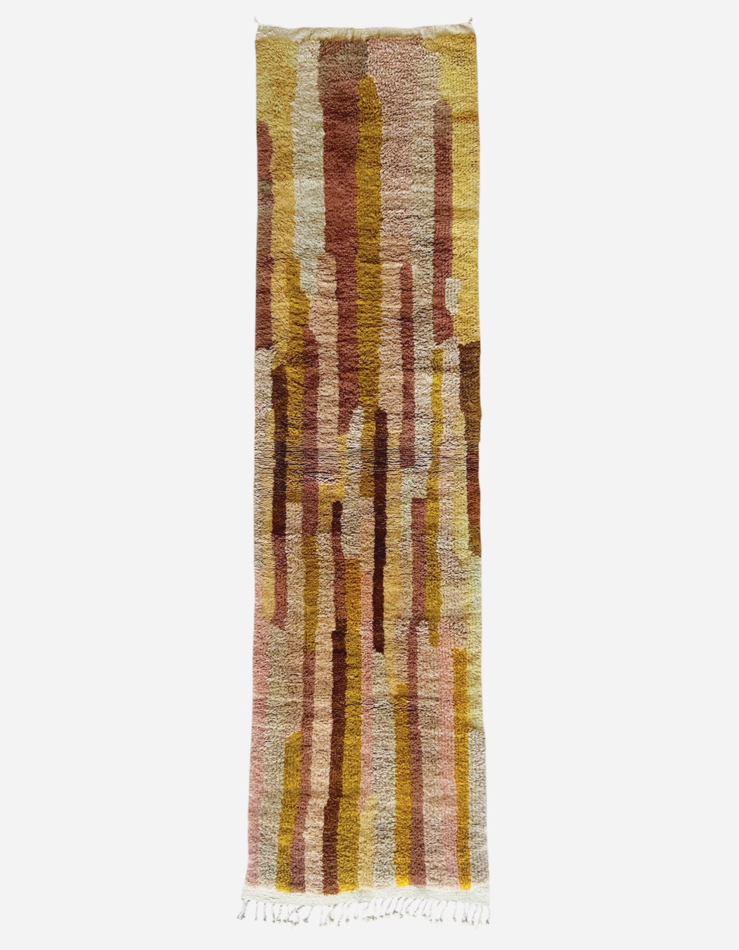 Tapis berbère Mrirt couloir n°3262- Snickers - 323 x 84 cm