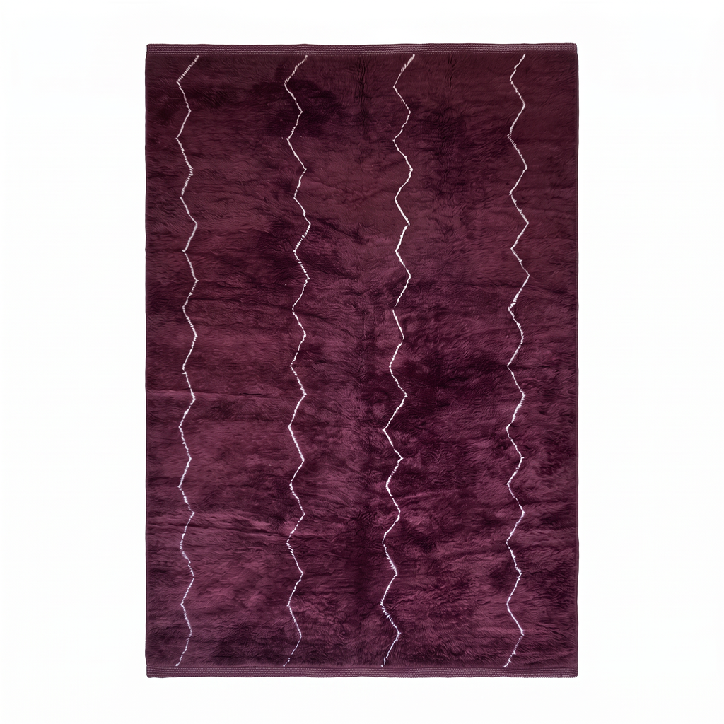 Tapis berbère Mrirt n°3345 - Berry - 300 x 199 cm