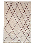 Tapis berbère Beni Ouarain n°3242 - Terracota - 302 x 203 cm