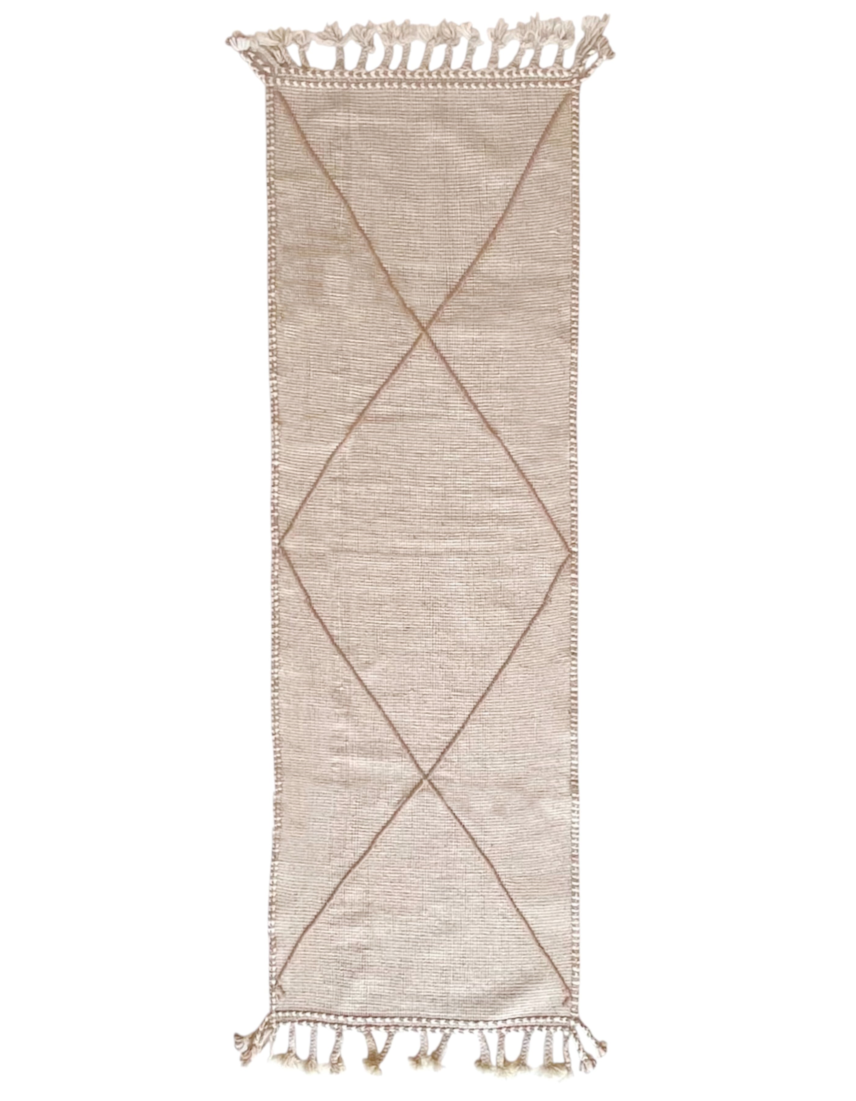 Tapis berbère couloir n°3236 - Trace - 252 x 79 cm