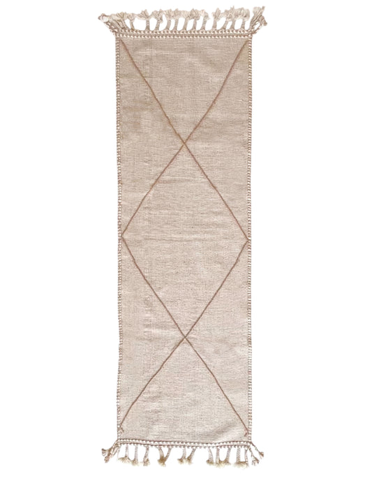 Tapis berbère couloir n°3236 - Trace - 252 x 79 cm