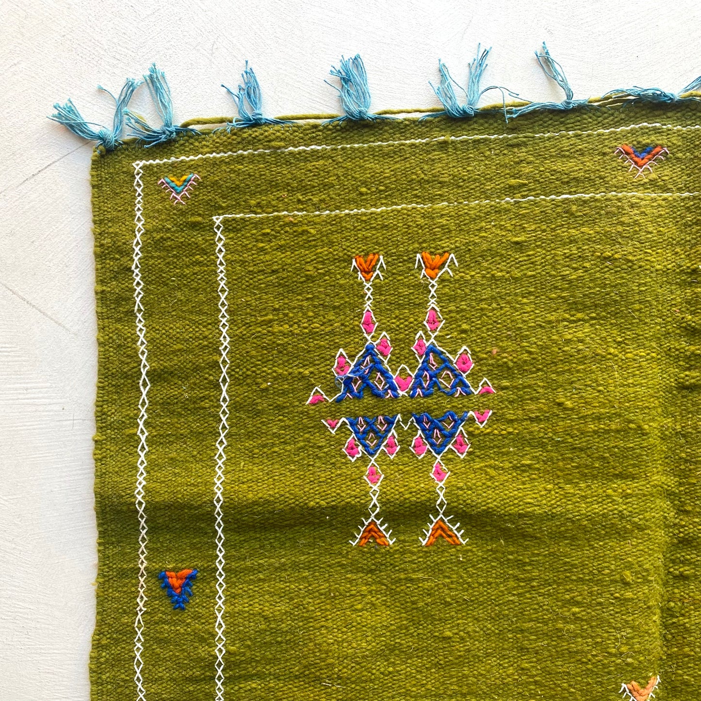 Tapis berbère Kilim n°3140 - Verdure - 149 x 100 cm