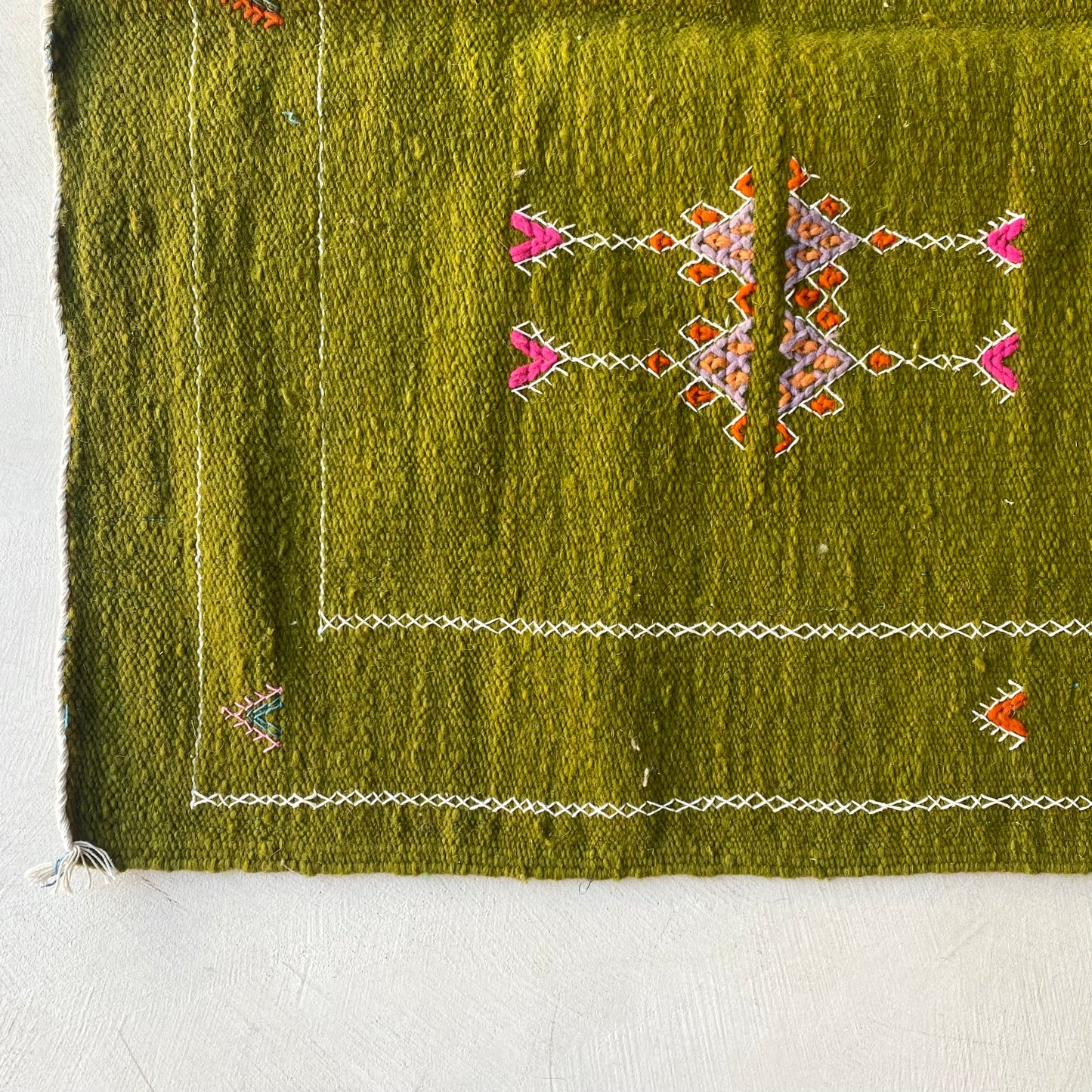 Tapis berbère Kilim n°3140 - Verdure - 149 x 100 cm