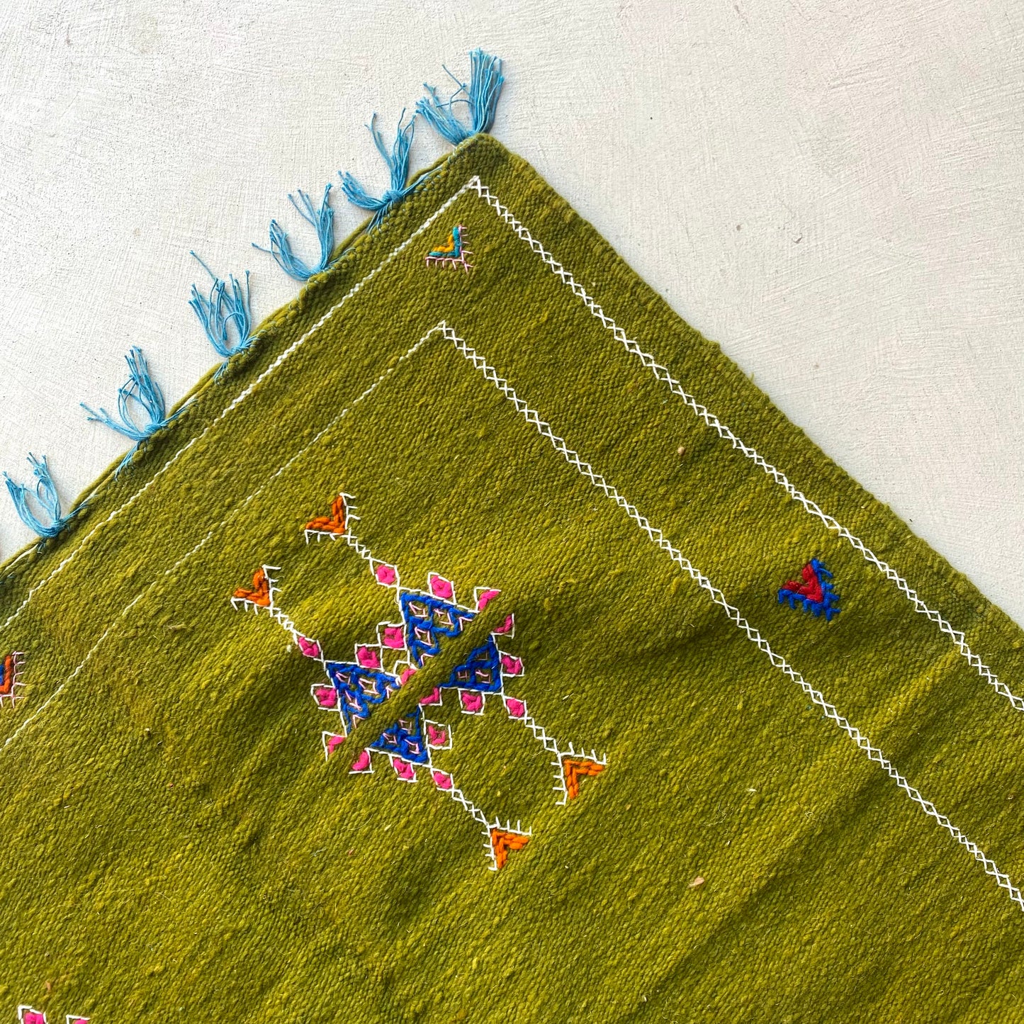 Tapis berbère Kilim n°3140 - Verdure - 149 x 100 cm