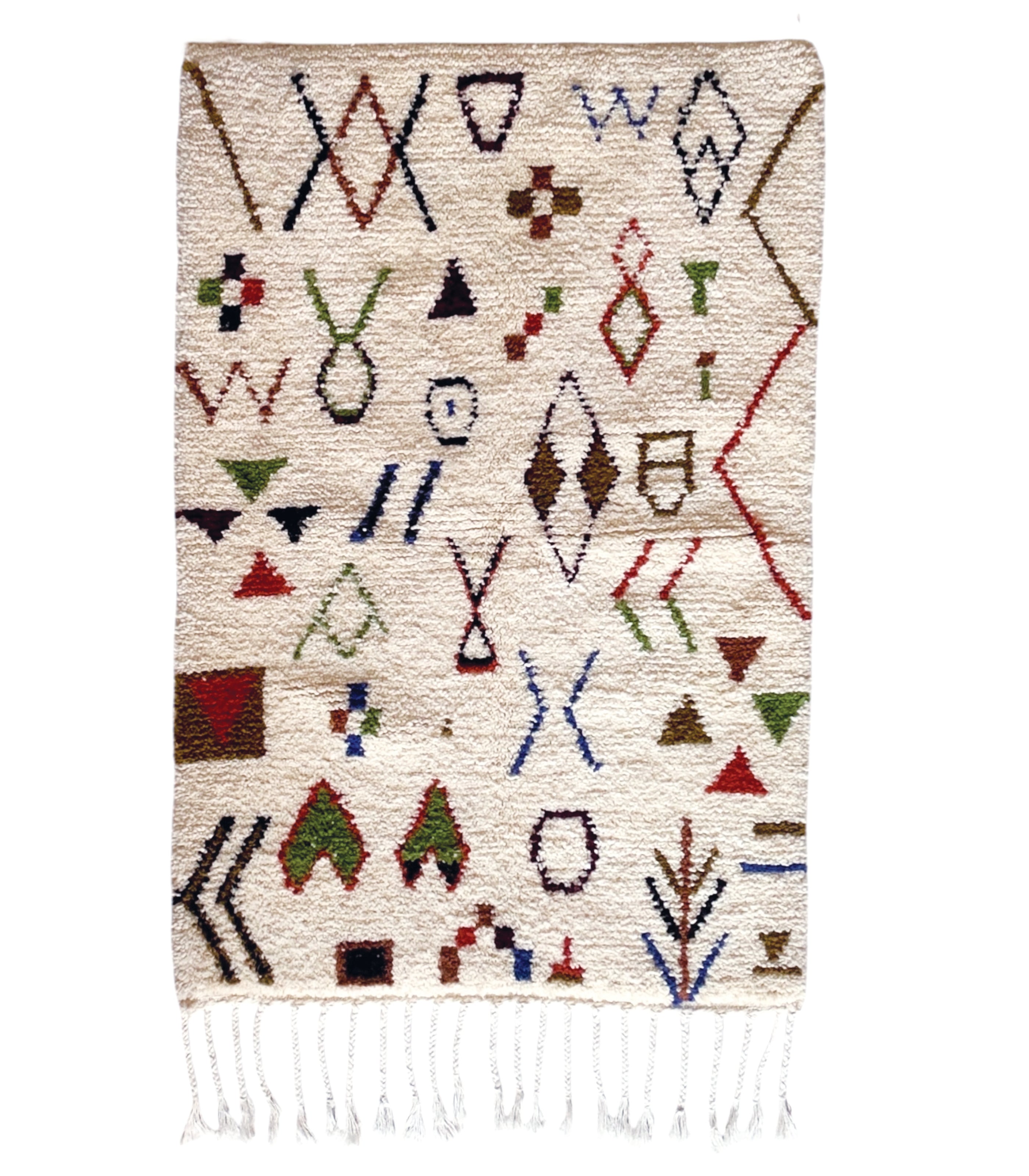 Tapis berbère Béni Ouarrain n° 3252 - Zayan - 153 x 102 cm