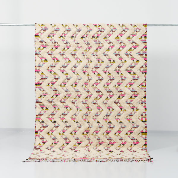 Zanafi hallway rug n°2505 - Zigzag - 309 x 70 cm