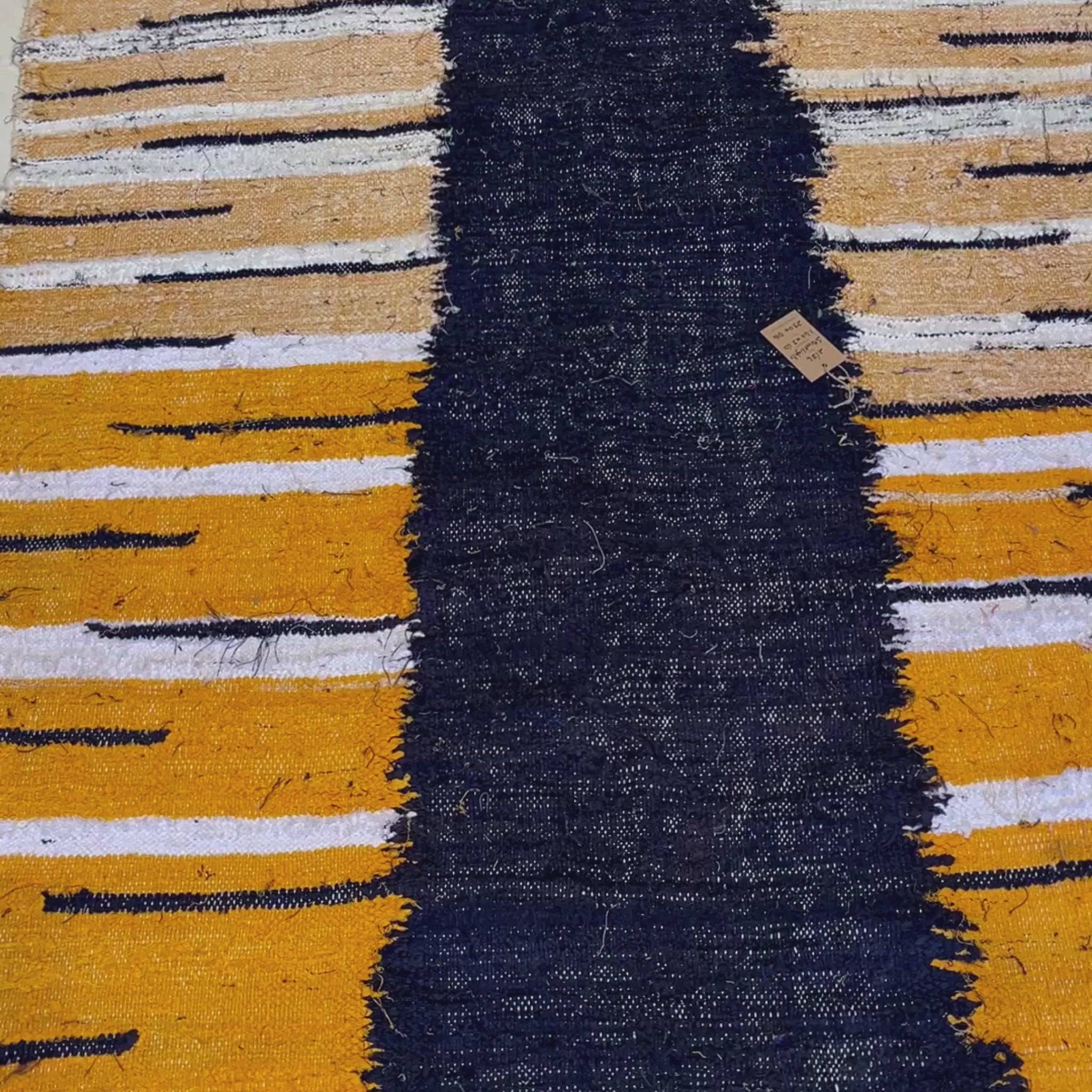 Tapis berbère Kilim Boucherouite n°2526 - Streetlights - 250 x 140 cm