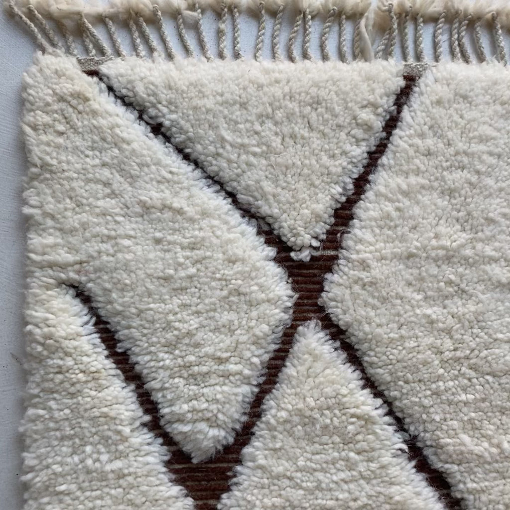 Tapis berbère Beni Ouarain n°3242 - Terracota - 302 x 203 cm