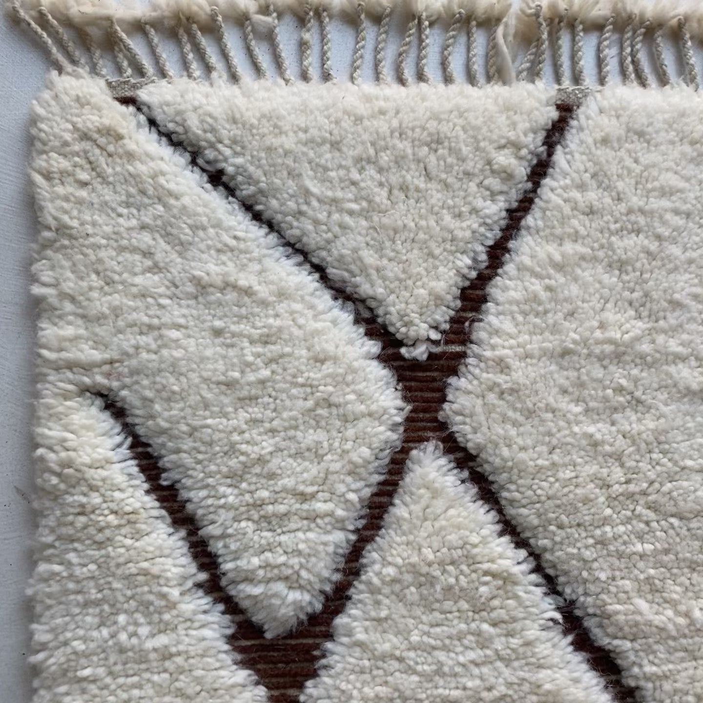 Tapis berbère Beni Ouarain n°3242 - Terracota - 302 x 203 cm