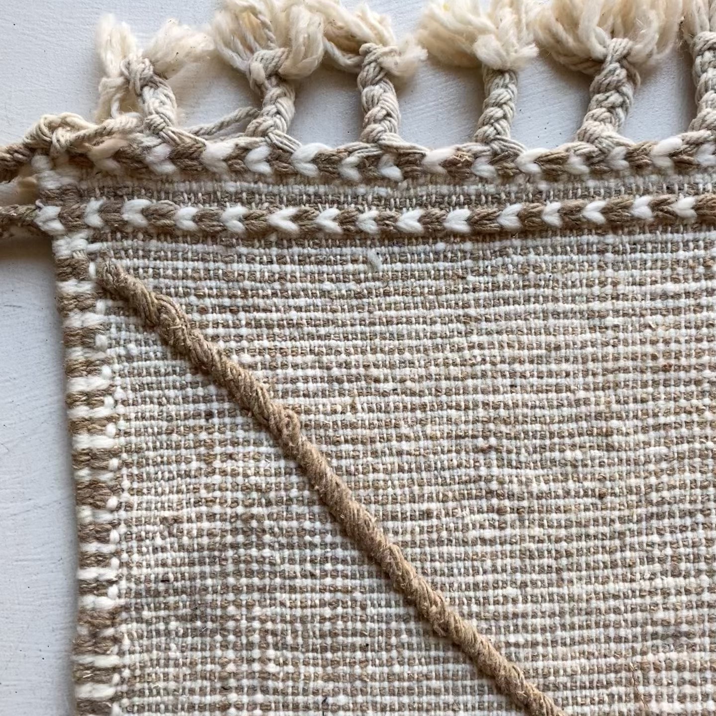 Tapis berbère couloir n°3236 - Trace - 252 x 79 cm