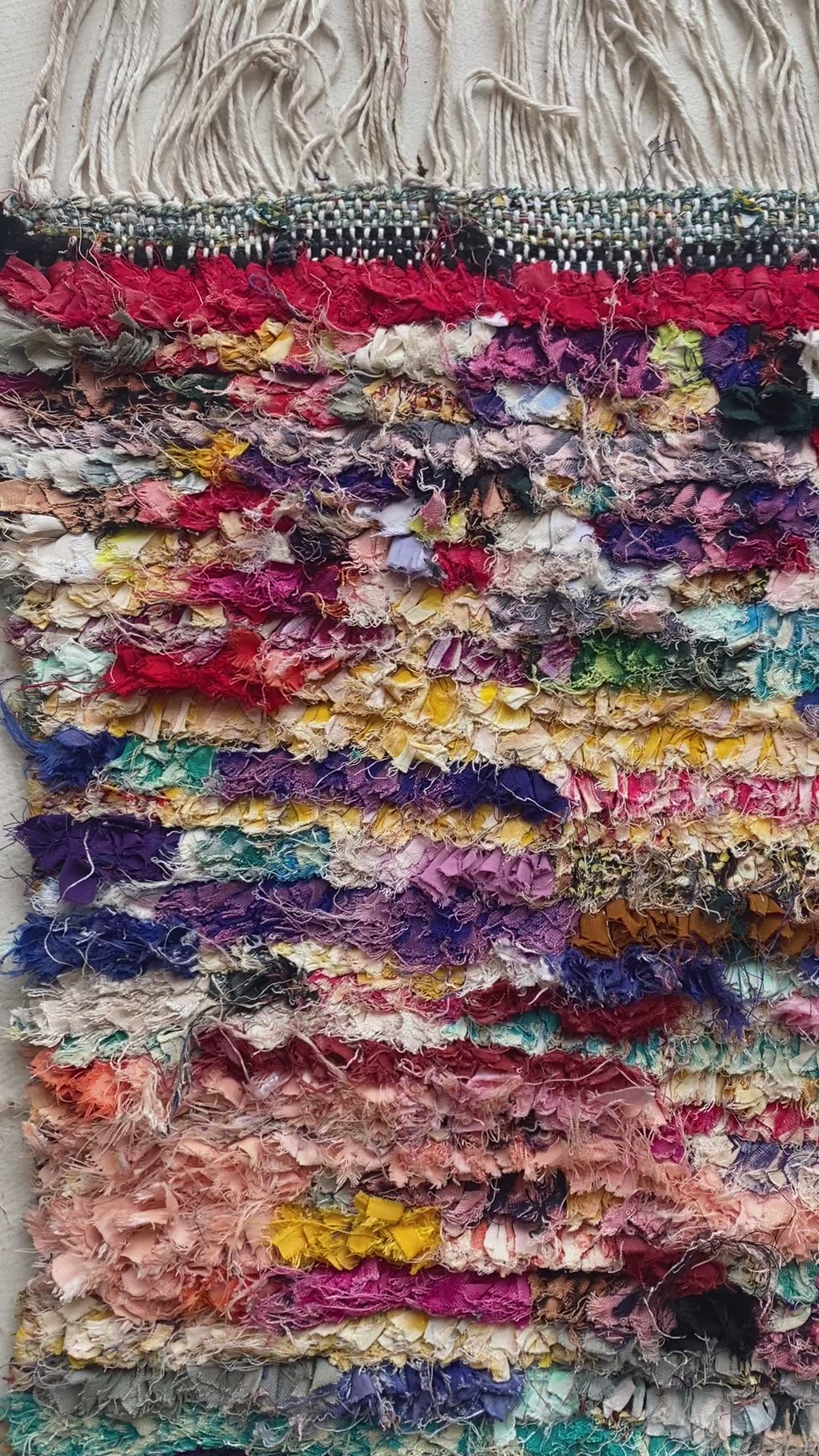 Tapis berbère Boucherouite n°3219 - Riad - 249 x 143 cm