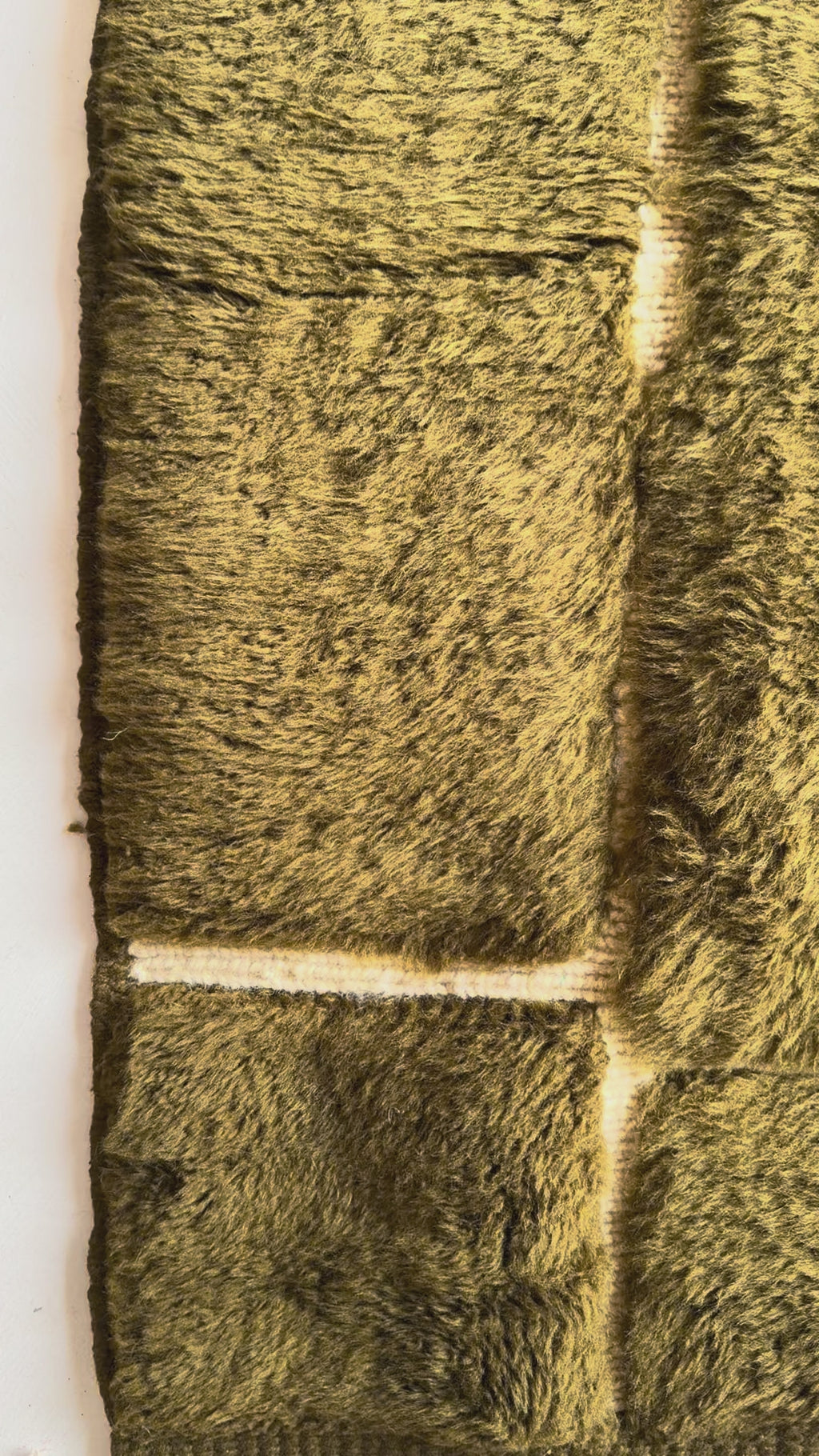 Tapis berbère Mrirt n°3373 - Olivier - 397 x 297 cm
