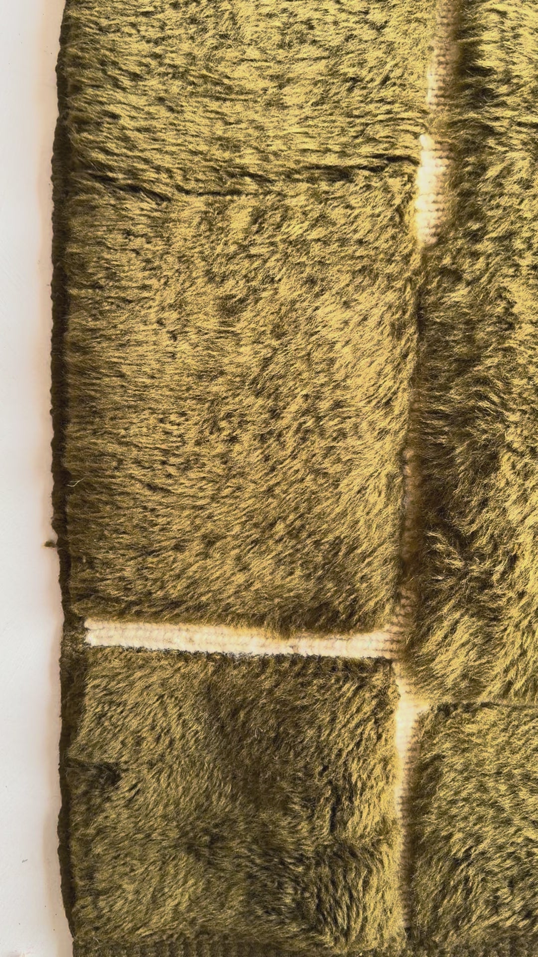 Tapis berbère Mrirt n°3373 - Olivier - 397 x 297 cm