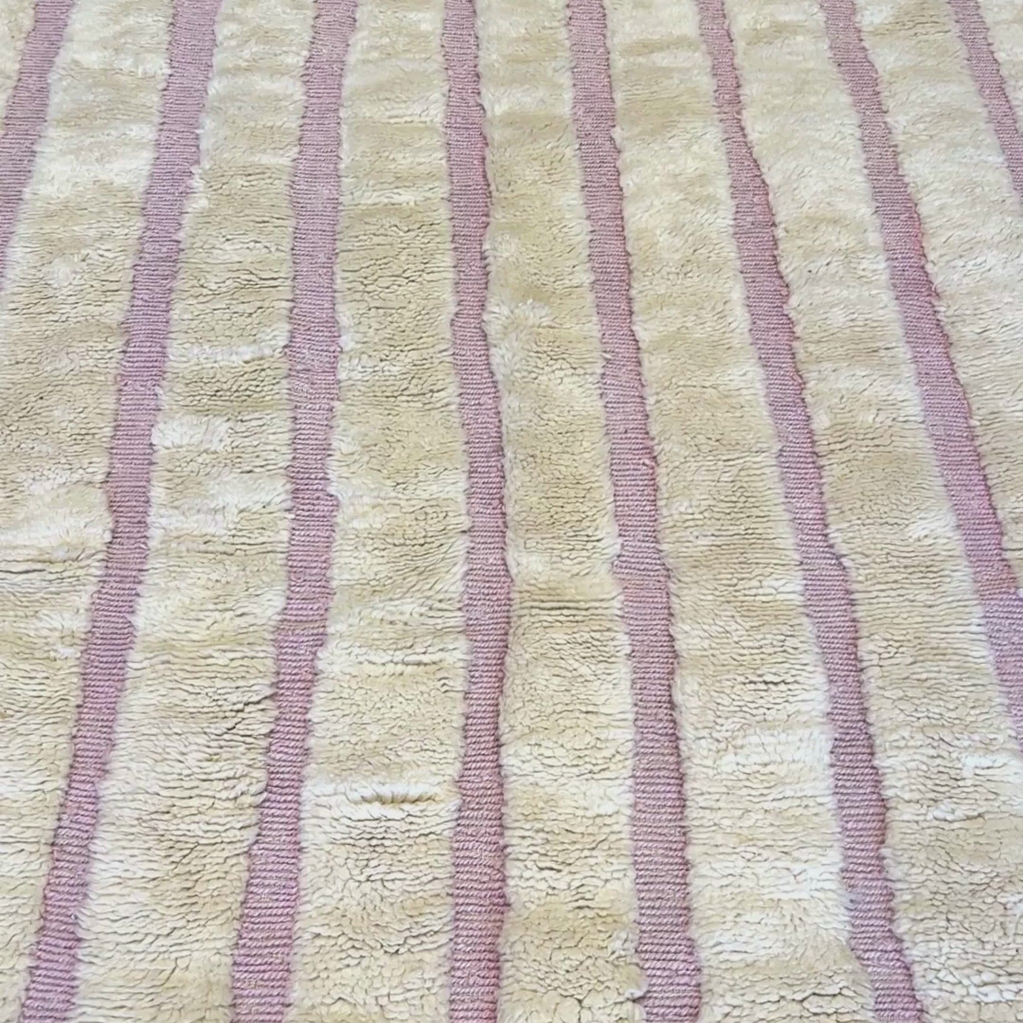 Tapis berbère Mrirt n°2553 - Ruban - 320 x 218 cm