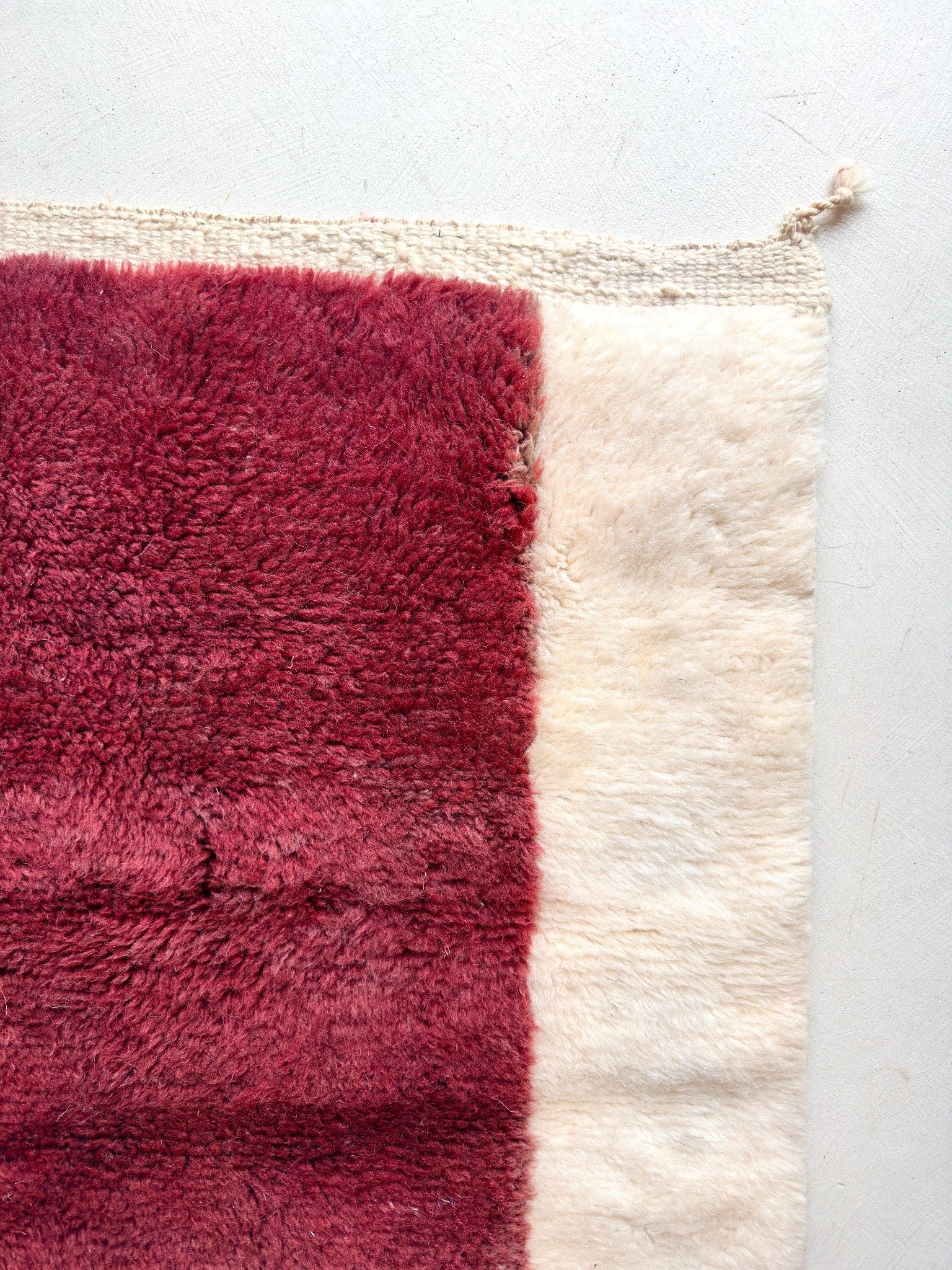 Tapis berbère Mrirt n° 3265 - Acajou - 248 x 153 cm