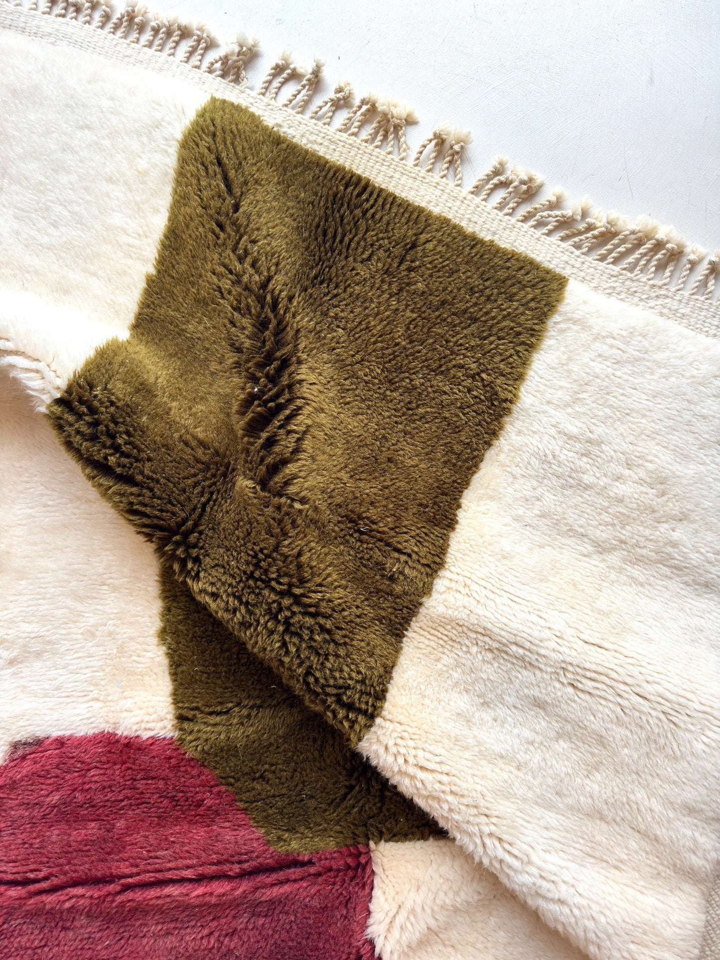 Tapis berbère Mrirt n° 3265 - Acajou - 248 x 153 cm